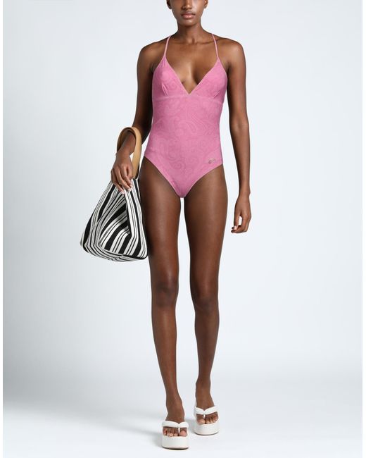 Etro Pink One-piece Swimsuit