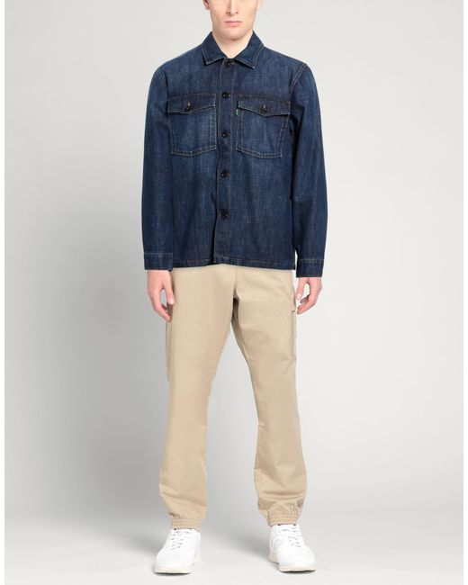 Department 5 Blue Denim Outerwear Cotton for men