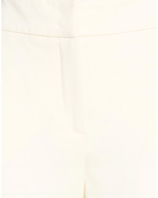 Genny White Pants Polyester, Virgin Wool, Elastane
