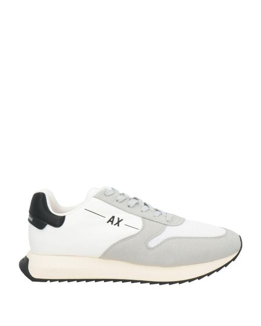 ARMANI EXCHANGE White Trainers for men