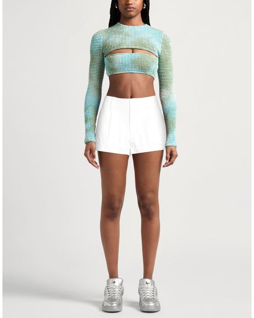 Miss Sixty White Denim Shorts