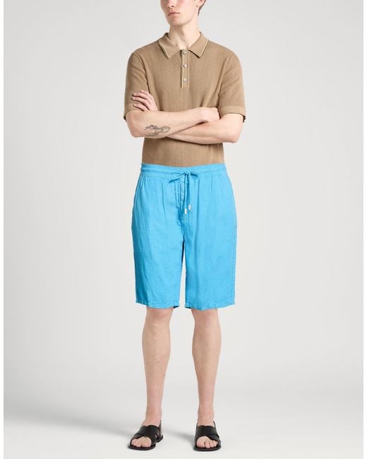 Vilebrequin Blue Shorts & Bermuda Shorts Linen for men