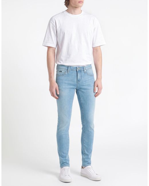 Gas Blue Jeans Cotton, Polyester, Elastane for men