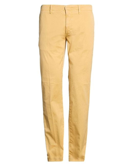Incotex Yellow Trouser for men