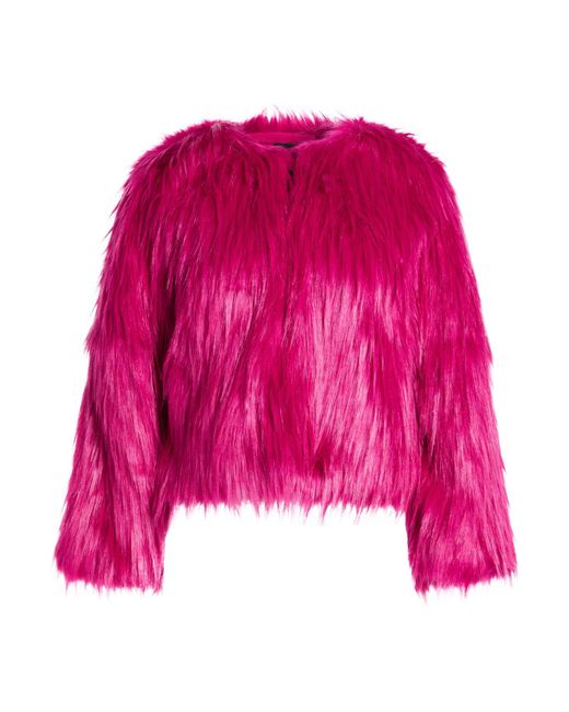 Pinko Pink Shearling & Teddy