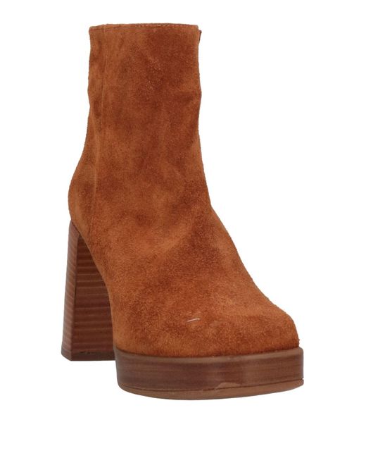 Divine Follie Brown Ankle Boots