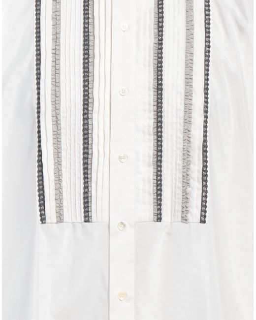 Etro White Shirt Cotton, Silk for men