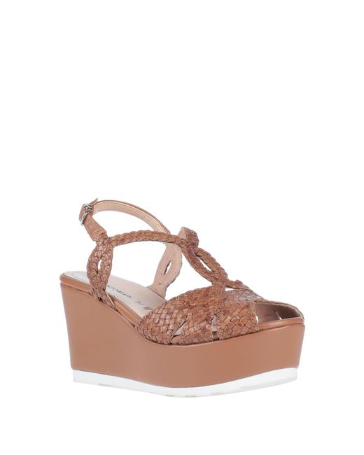 Lorenzo Mari Brown Sandals