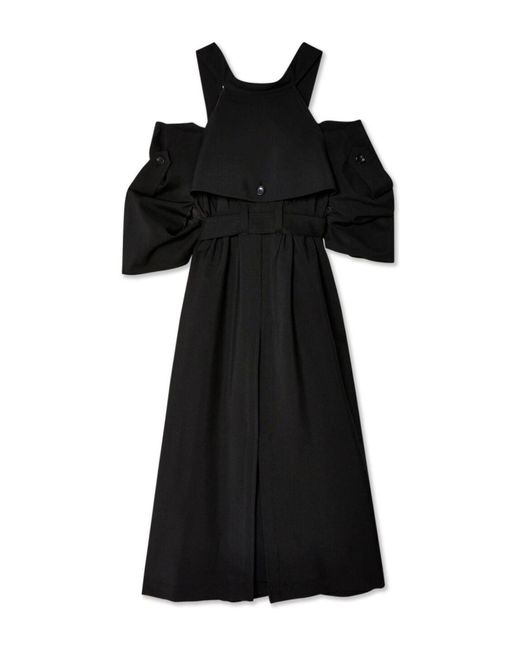 Robe midi Junya Watanabe en coloris Black