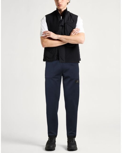 EA7 Blue Pants Cotton, Polyester, Polyamide, Elastane for men