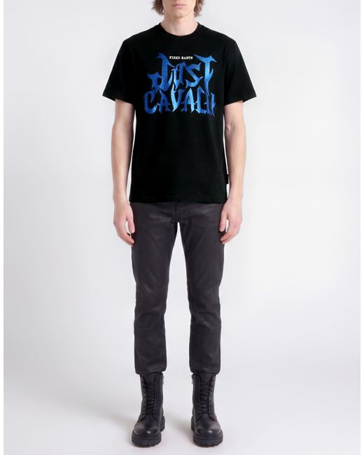 Just Cavalli Black T-Shirts for men