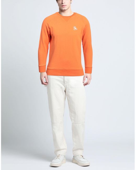 Maison Kitsuné Orange Sweatshirt for men
