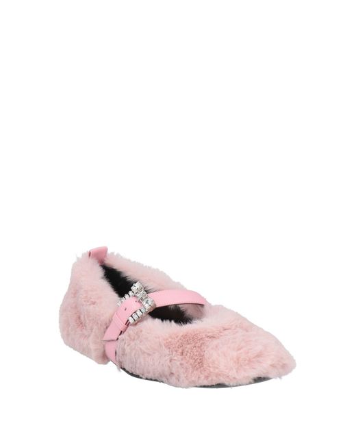 Sergio Rossi Pink Ballet Flats