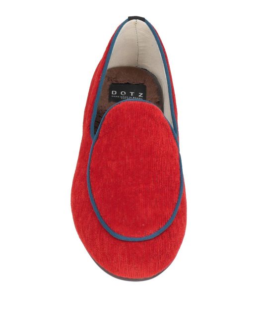 Dotz Red Loafers Textile Fibers