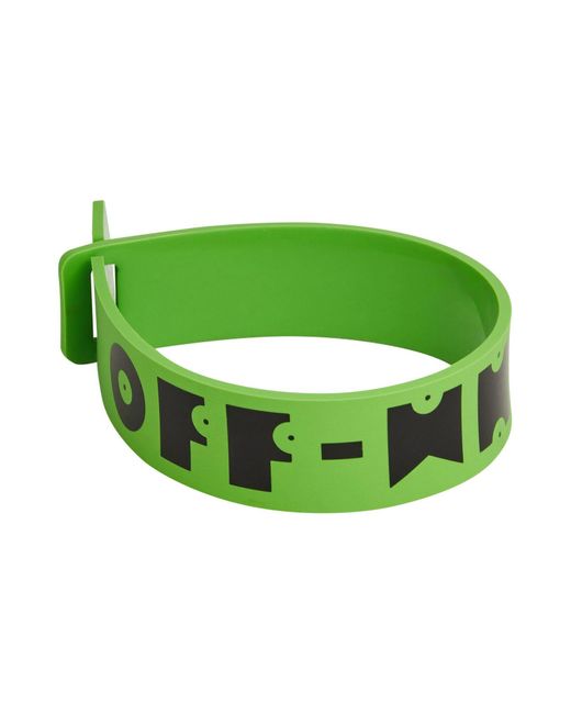 Off-White c/o Virgil Abloh Green Bracelet Rubber for men