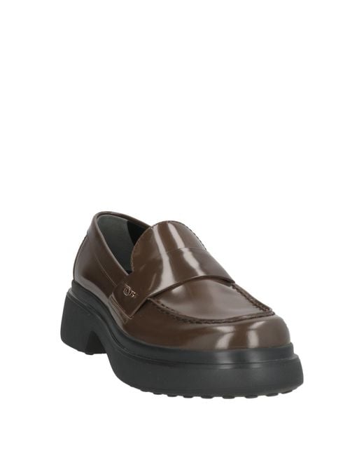 Tod's Gray Loafers Leather