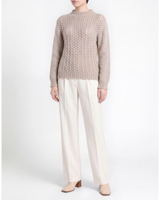 Dondup White Sweater Alpaca Wool, Polyamide, Wool