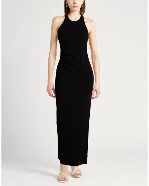 ELEH Black Maxi Dress Polyester, Elastane