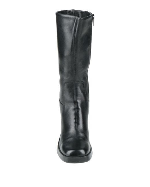 Mjus Black Boot Leather