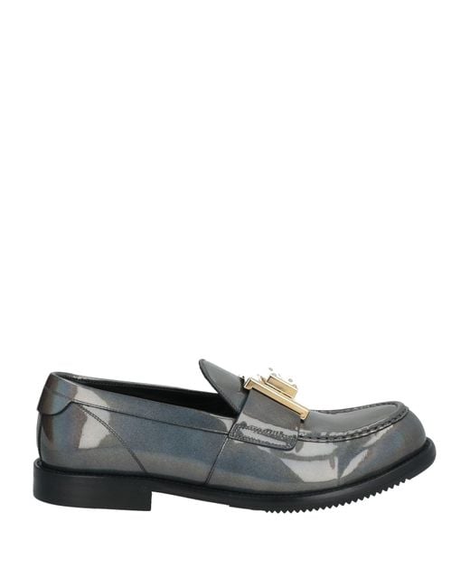 Dolce & Gabbana Gray Loafers Calfskin for men