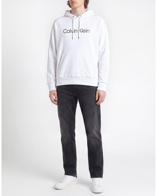 Calvin Klein White Sweatshirt for men