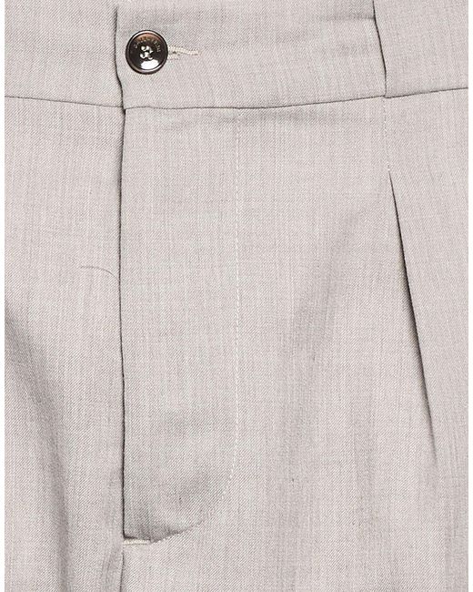 Gazzarrini Gray Pants Polyester, Wool, Elastane for men