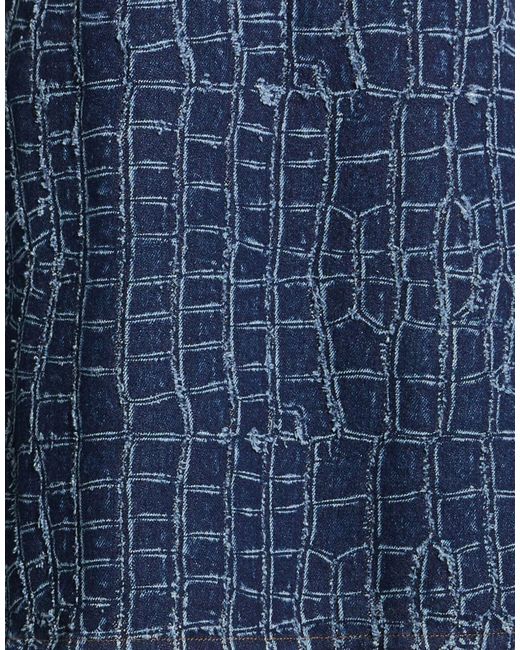 MSGM Blue Mini Dress Cotton