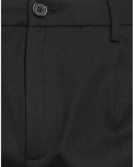 Department 5 Black Pants Cotton, Elastane for men