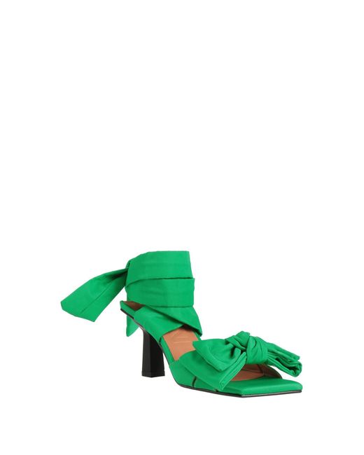 Sandalias Ganni de color Green