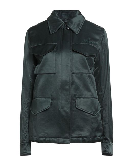 Amiri Green Dark Jacket Cotton, Rayon