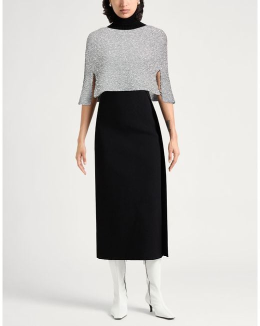 Sa Su Phi Gray Cape Metallic Polyester, Polyamide