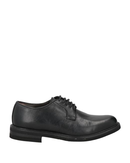Barba Napoli Black Lace-Up Shoes for men