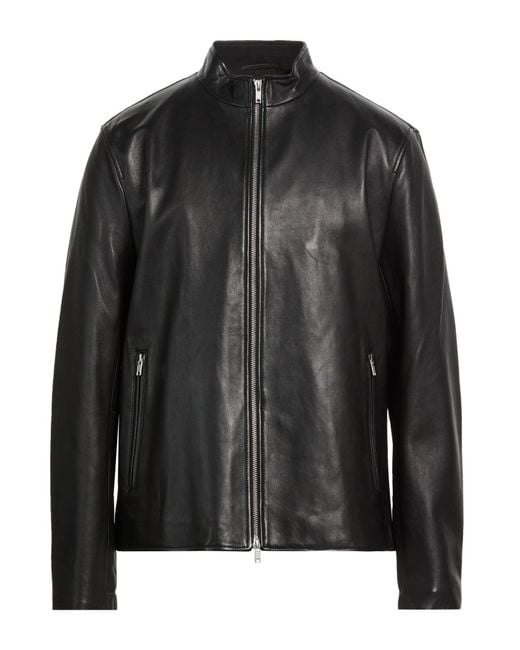 Theory Black Jacket Lambskin for men