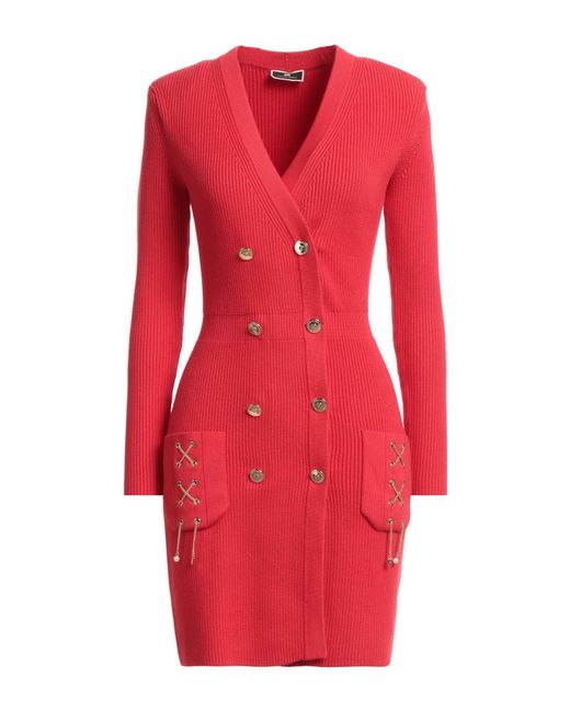 Elisabetta Franchi Red Mini Dress