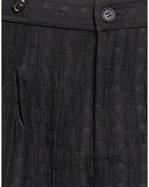 Berna Black Pants Polyester, Elastane for men