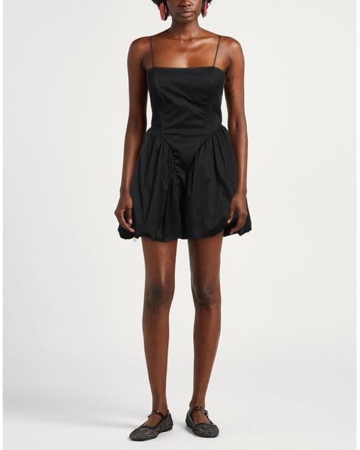 Jijil Black Mini Dress Cotton, Polyamide, Elastane, Polyester