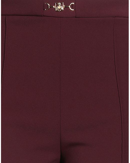 Elisabetta Franchi Purple Essential Shorts & Bermuda Shorts Polyester, Elastane