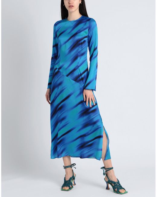TOPSHOP Blue Maxi Dress