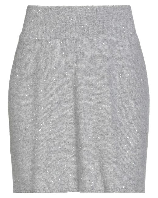 Fabiana Filippi Gray Mini Skirt
