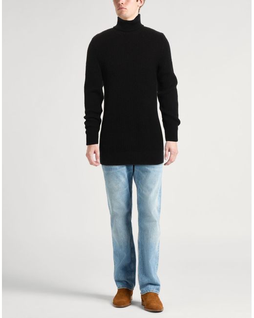Tagliatore Rollkragenpullover in Black für Herren
