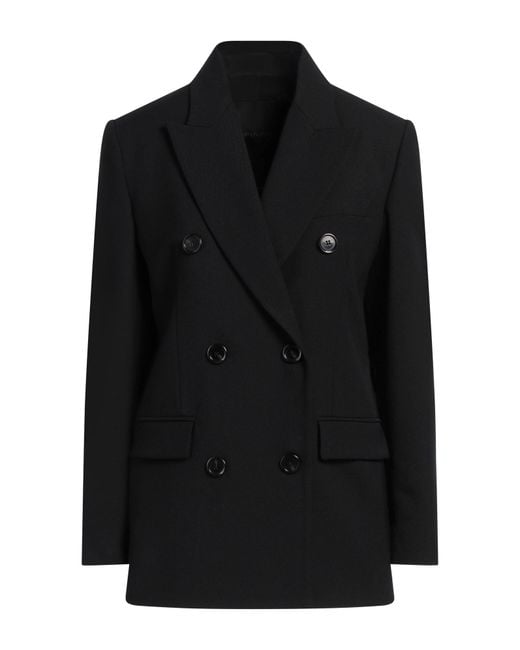 Pinko Black Blazer Polyester, Wool, Elastane, Polyurethane