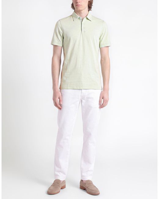 Fedeli White Polo Shirt for men