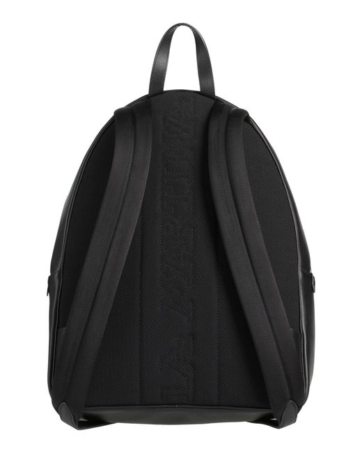 La Martina Black Backpack Leather