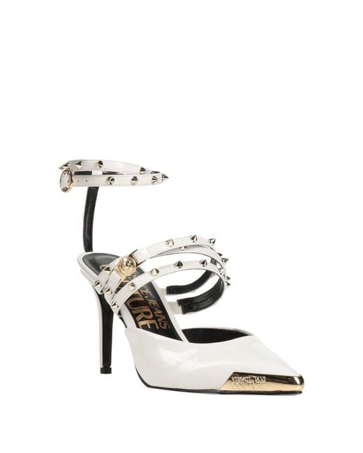 Versace Jeans Couture White Pumps