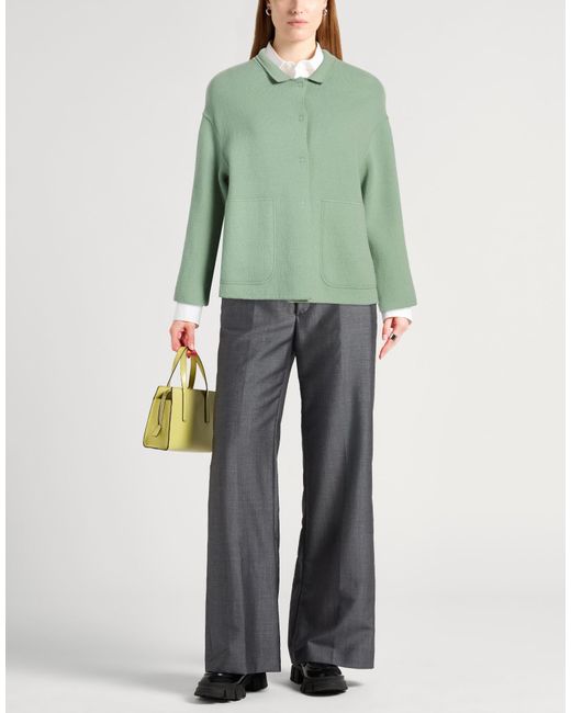 Bruno Manetti Green Jacket Virgin Wool, Nylon