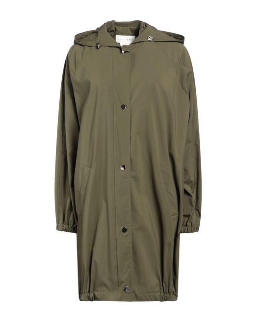 Haveone Green Overcoat & Trench Coat
