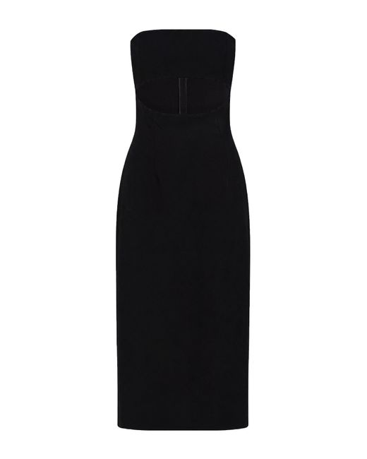 Hanita Black Maxi Dress Viscose, Elastane