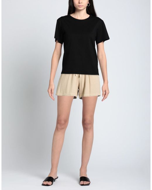 DONNI. Natural Sand Shorts & Bermuda Shorts Cotton