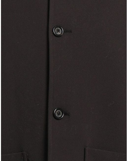 Paolo Pecora Black Dark Shirt Viscose, Polyamide, Elastane for men