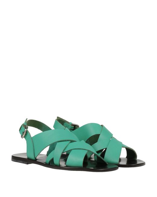 Pollini Green Sandals